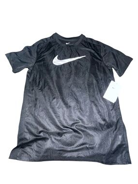 Nike Black Short Sleeve Tee with White Swoosh